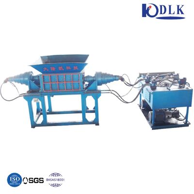 PLC Controlled Hydraulic Power Double-Shaft Shredder with High Alloy 42CrMo Blade for Steel and Plastic Recycling