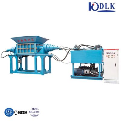 Double Shaft Shredder with 42CrMo Blade PLC Control and High Torque Low Speed for Plastic Crusher Recycling Machine