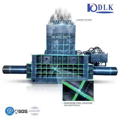 PLC Automatic High Density Hydraulic Scrap Metal Baler Machine 250Ton with CE Certification